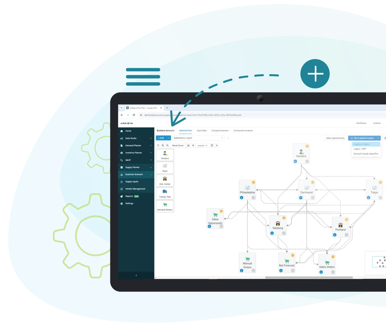 Supply planning interface