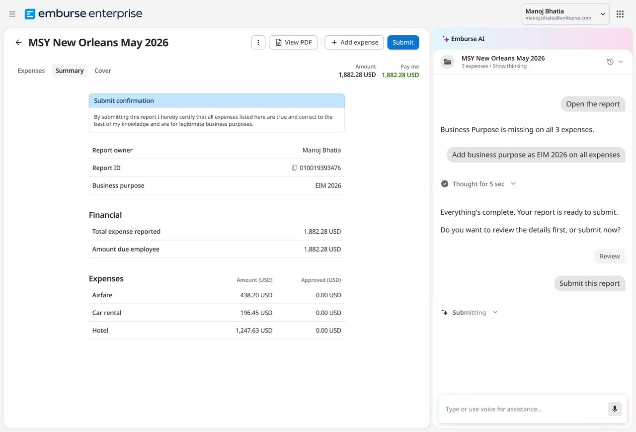 Finance analytics and reporting dashboard