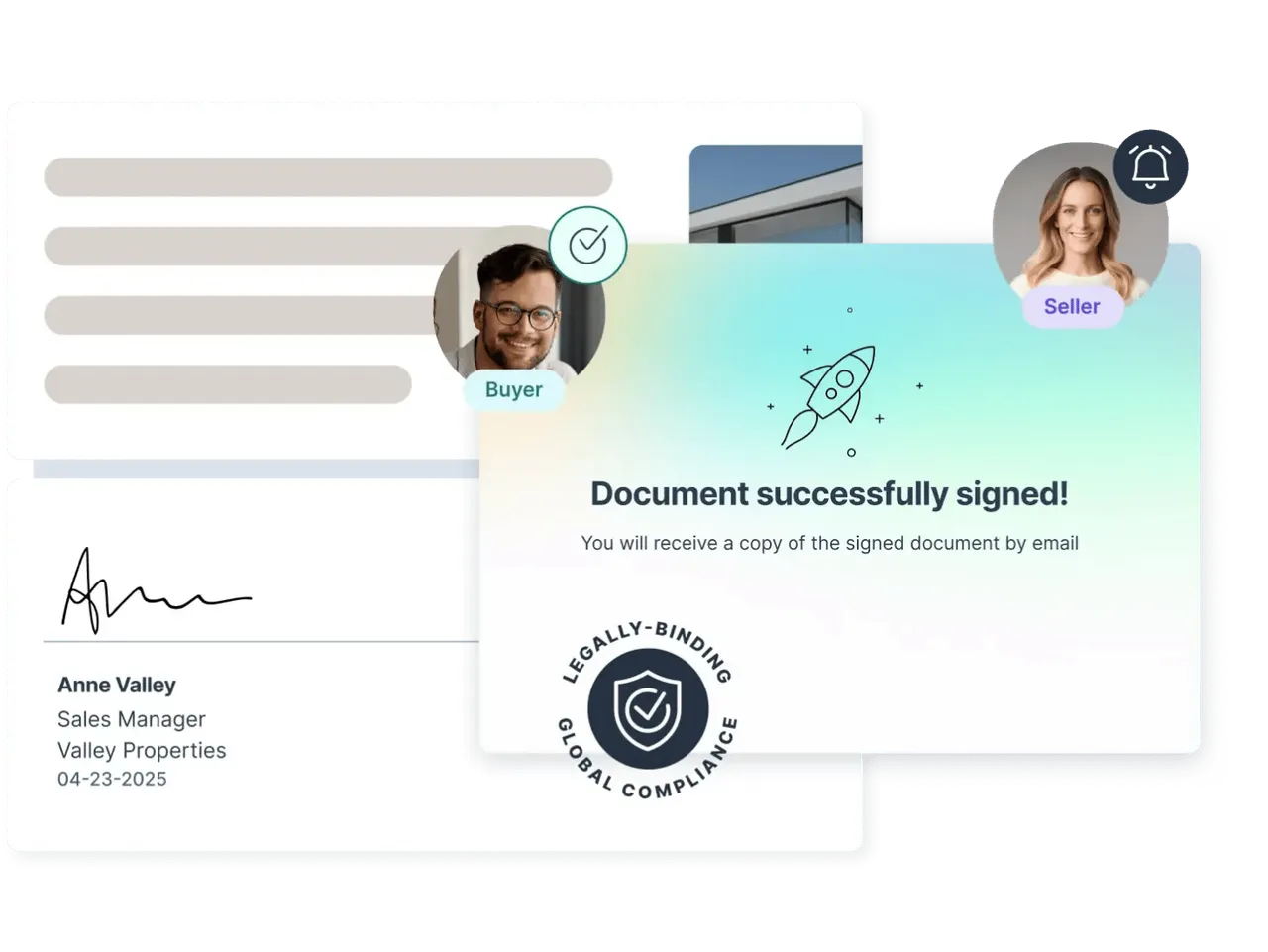 Recipient-side electronic signing experience