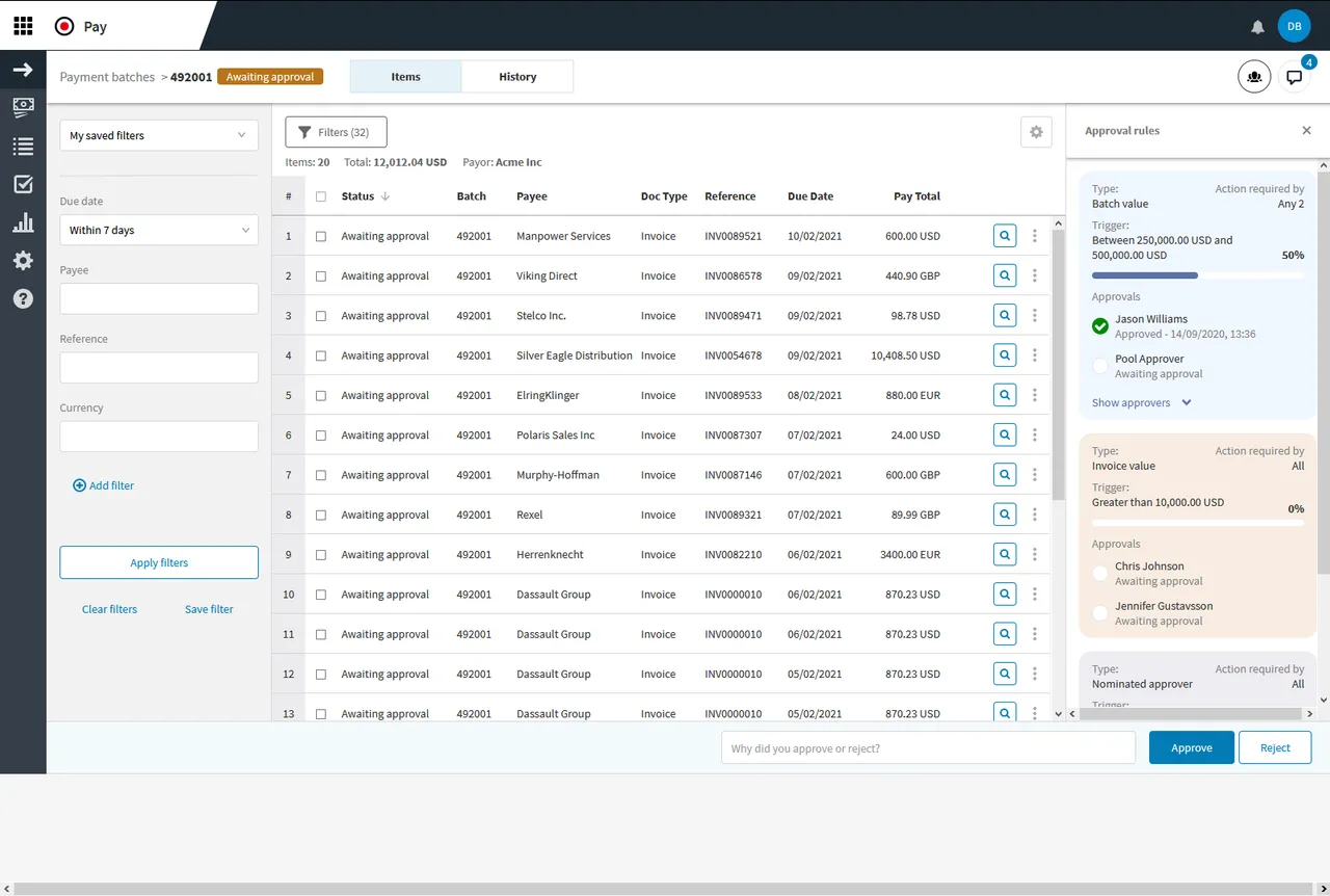 Supplier payment automation workflow