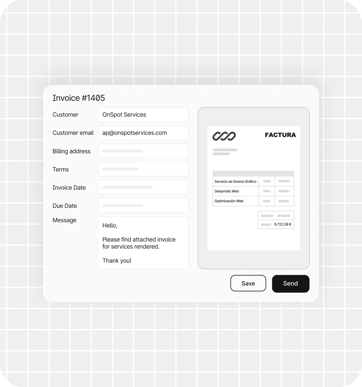 Tipalti invoice management screen with AI-captured invoice data