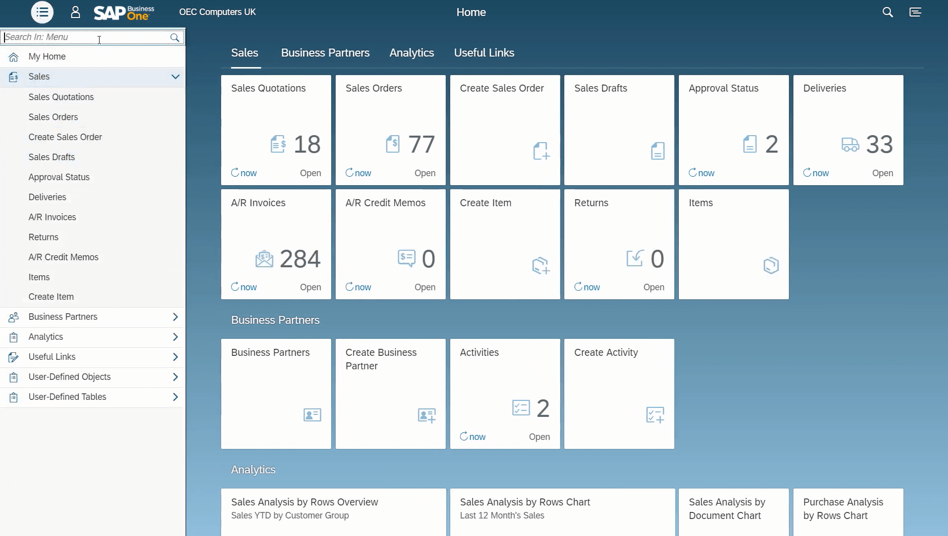 sap-business-one-10-version-screenshot-sales-menu