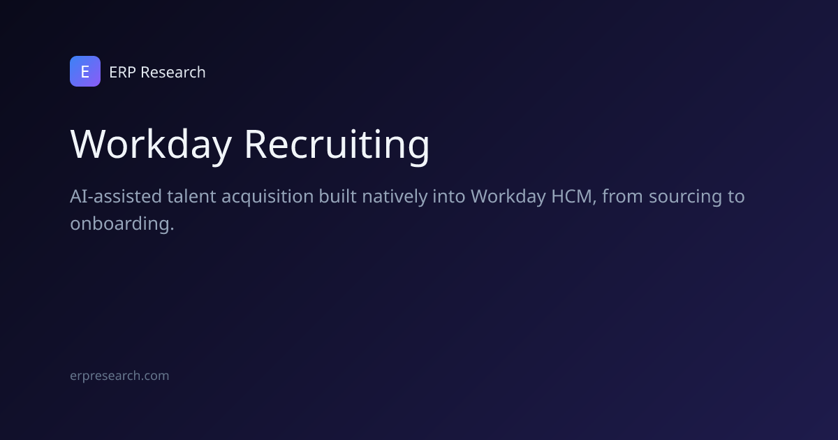 Workday Recruiting Review (2026): Pricing, Integrations & Alternatives ...