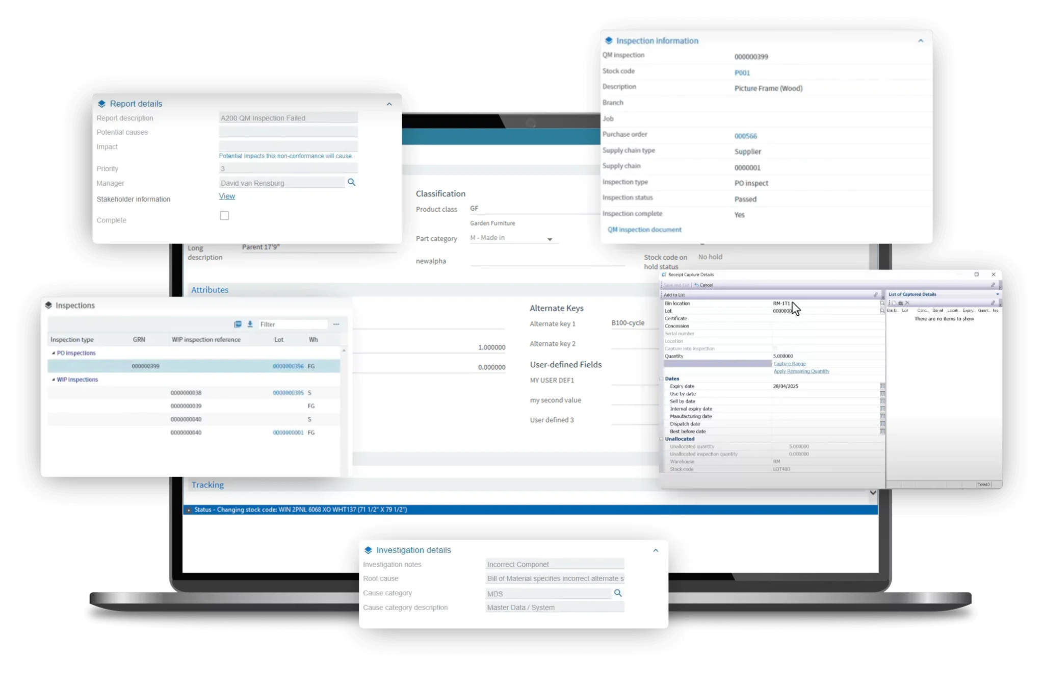 SYSPRO governance dashboard